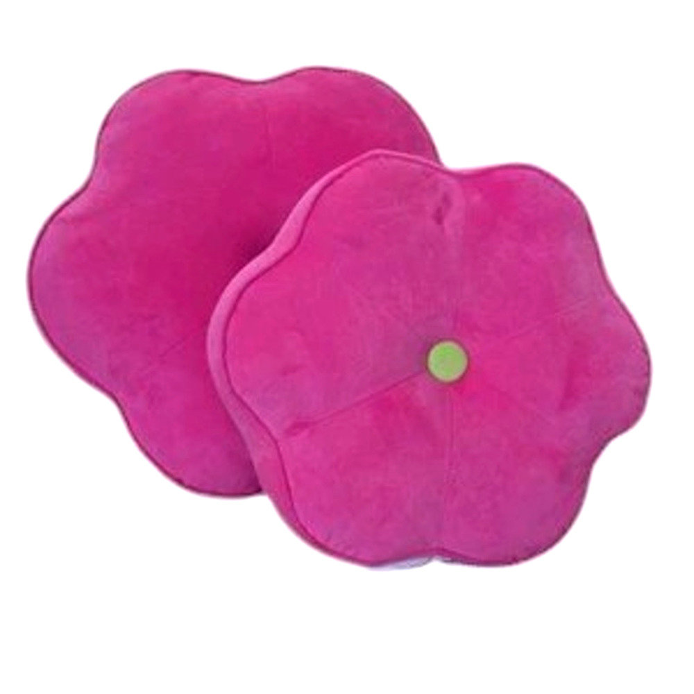 Cupcakes & Cashmere Floral-Shaped Pillows Set of 2 Hot Pink 16in & 12in NEW
